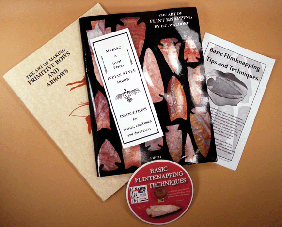 Some of our most popular flintknapping instruction and arrowhead typology identification resources available in both DVD and print. 