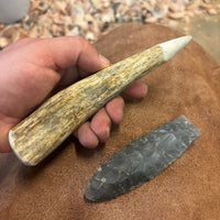 Alaskan Moose Antler Tine Pressure Flaker