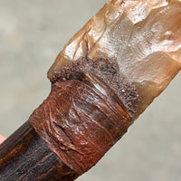 Small Stone Bladed Knife with Deer Antler Handle - #3 made in 2023