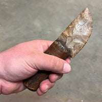 Stone Bladed Knife with Deer Antler Handle - #2 made in 2023