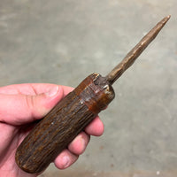 Stone Bladed Knife with Deer Antler Handle - #2 made in 2023