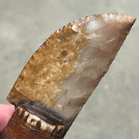 Stone Bladed Knife with Deer Antler Handle - #2 made in 2023