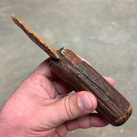 Stone Bladed Knife with Deer Antler Handle - #2 made in 2023