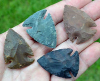 hand knapped india jasper arrow point four pack