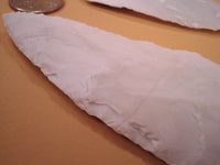 medium hand knapped stone flint knife blade