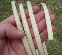 thick rawhide hafting stripping material for primitive crafts