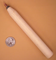 Wood copper tipped pressure flaker tool for notching