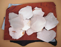 Novaculite rock spalled for making arrowheads and blades