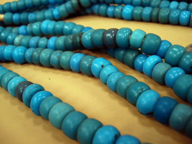 Blue Glass Padre Beads