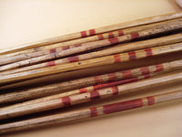 natural red ochre cresting on native american scout award arrow