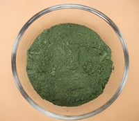 Green natural earth ochre pigment paint