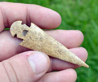 close up view of bone arrow head
