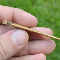 side view of bone arrow point