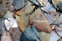 colorful stone indian arrowheads bulk
