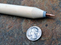 Size comparison for wood copper tipped pressure flaker tool