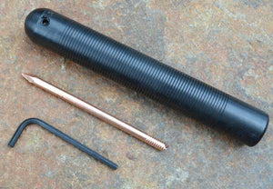 plastic pressure flaking tool with copper nail
