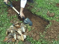 Building fire pit to heat treat flint and chert