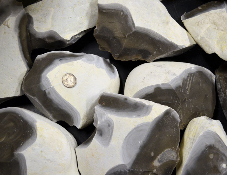 3 Libras De Pedernal FlintSpalls De Georgetown (Big Spalls) - Alta Calidad, Ideal Para Tallado Y Colección Nativo Americana