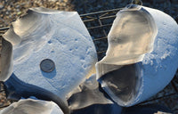 Size comparison of flint nodules