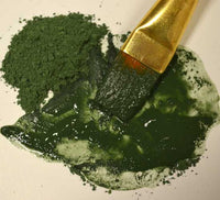 green natural primitive traditional earth ochre paint and pigments
