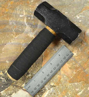 Steel spalling hammer flintknapping tool for flintknapping