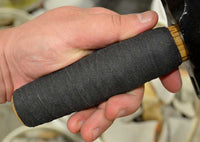 textured grip on steel spalling hammer for flintknapping
