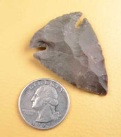 Hand knapped stone Indian arrowhead