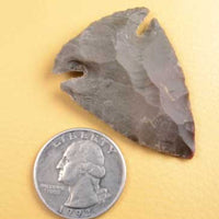 Hand knapped stone Indian arrowhead