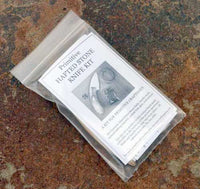 packaging of hafted primitive stone antler knife kit
