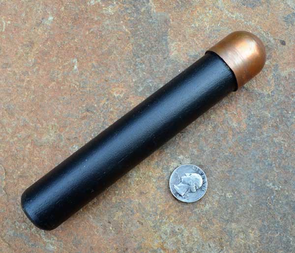 1-5/8 Copper Bopper: flint knapping tools, flintknapping, billet