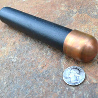 domed copper end of large copper bopper billet tool