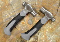 steel mini spalling hammer for flintknapping and spalling