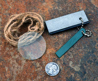magnesium fire starter kit with magnifying glass