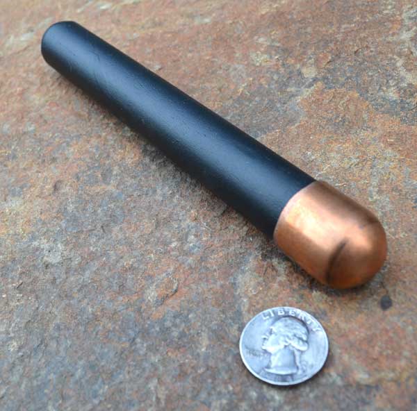 1-3/8 Copper Bopper: flint knapping tools, flintknapping, billet