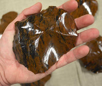 banded mahogany obsidian glass spalls for flintknapping