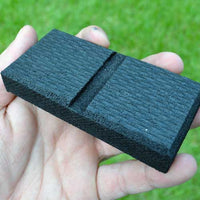 size reference of rubber flintknapping hand pad tool