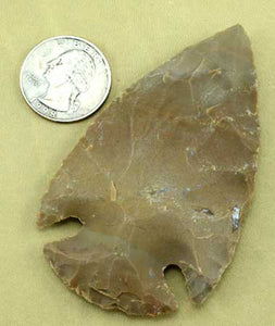 Indian stone knapped spear arrowhead point 