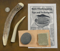 traditional antler flintknapping tools knap pack
