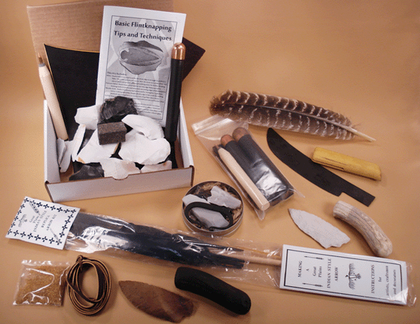 Traditional Antler Knap Pack- Flint Knapping Kits & Supplies