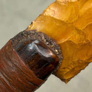 Stone Bladed Knife with Deer Antler Handle - #203