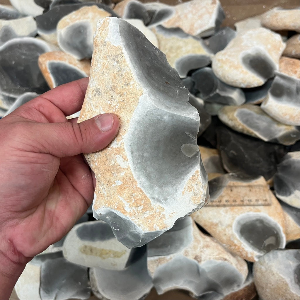 6 Lbs High Quality Georgetown Flint Spalls – Big Spalls, Native American US Flint Knapping Material
