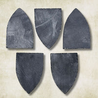 Black Obsidian Preshape Slab - 2.25" Shield - 5 Pack
