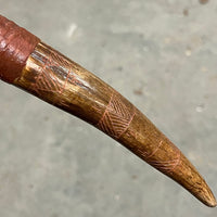 Stone Bladed Knife with Deer Antler Handle - #10 made in 2023
