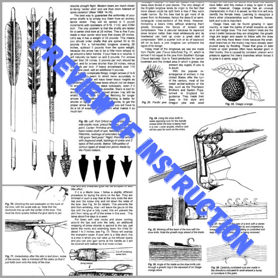Primitive Bow Reference The Art of Making Primitive Bows and Arrows - eBook/Digital Version ...