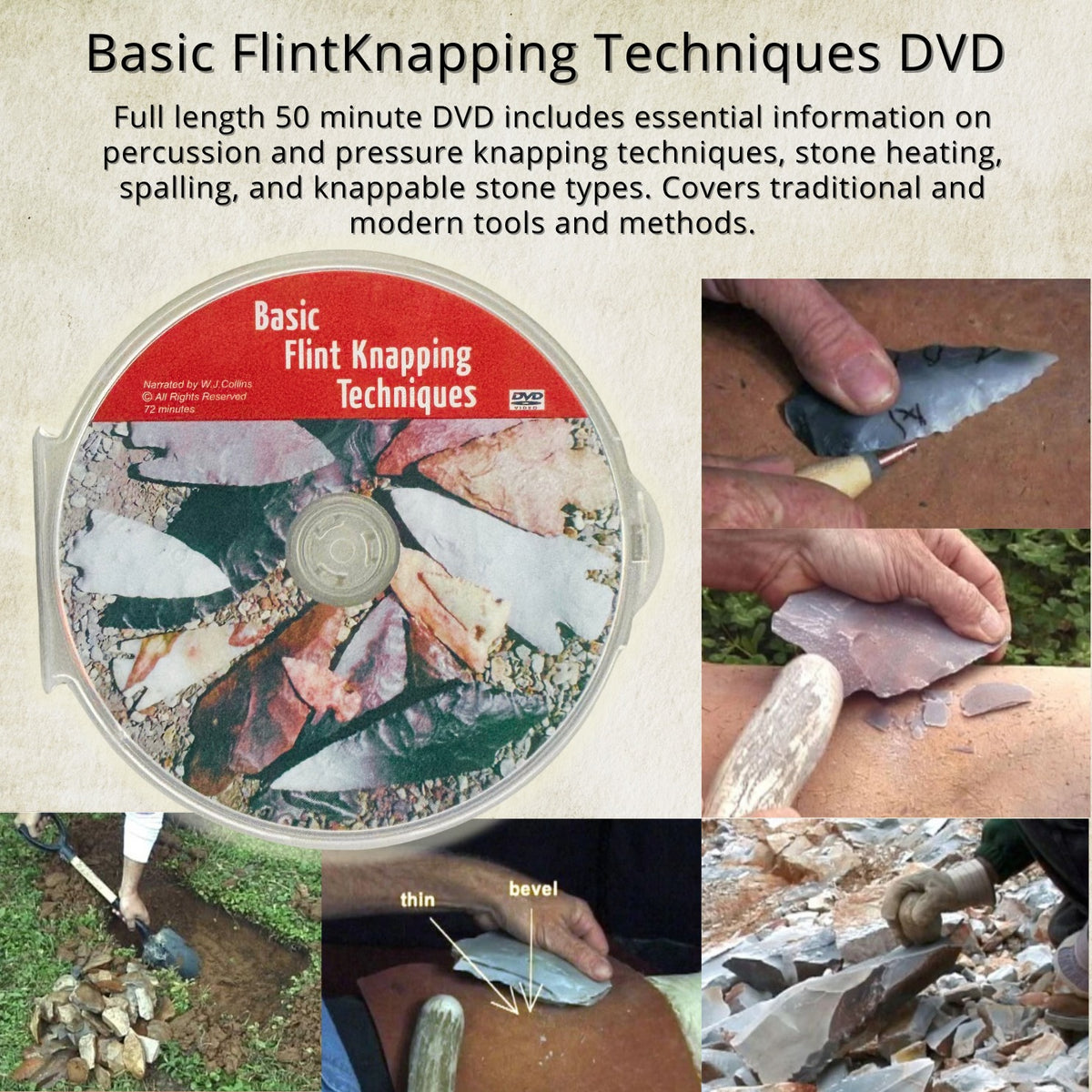 'The Works' Flintknapping Kit - Knapping Supplies, Tools & Stone ...