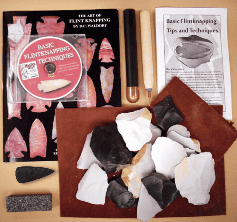 Premium Flintknapping Kit with Book & Video Stream/DVD
