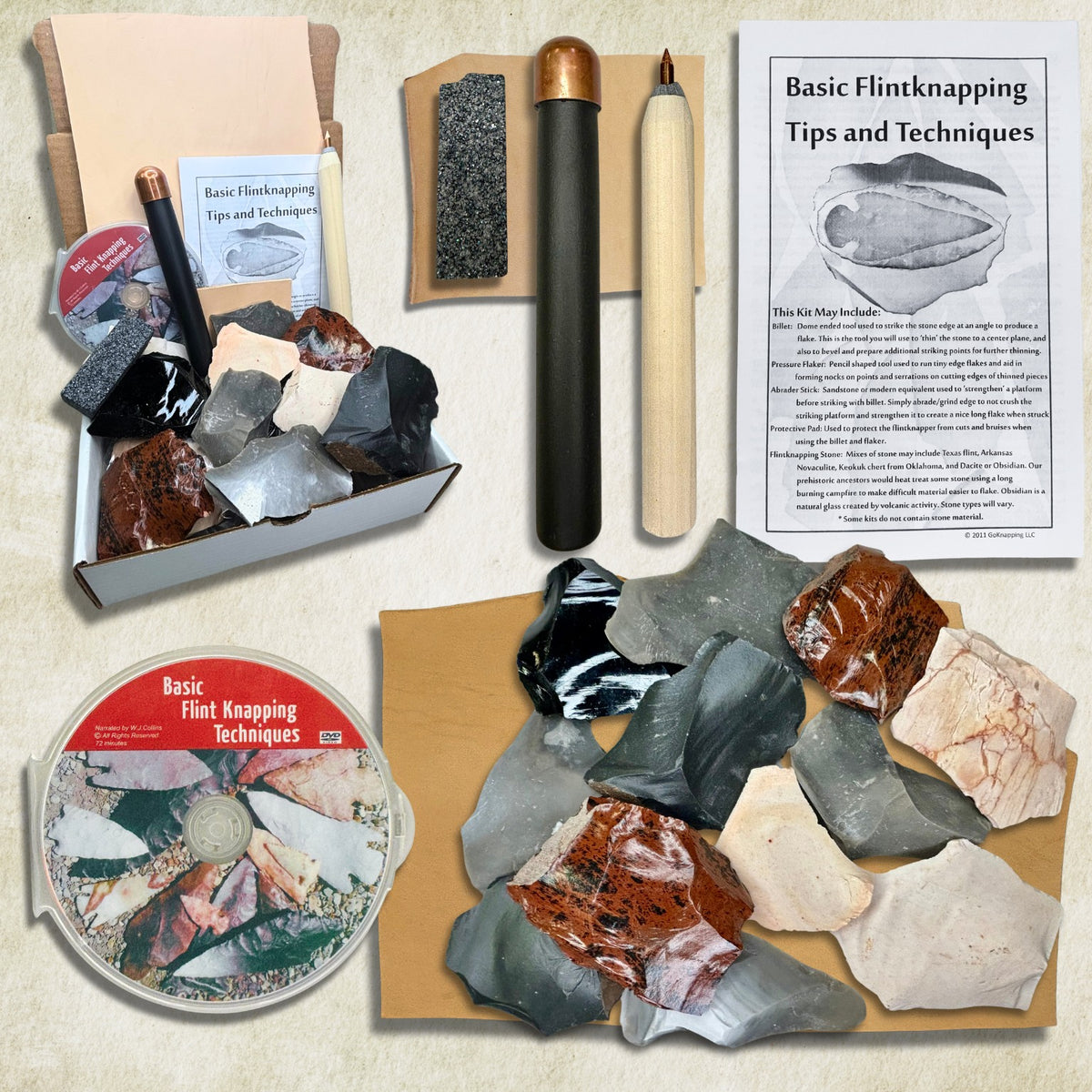 Deluxe Flintknapping Kit - Flint Knapping Kits and Supplies | GoKnapping