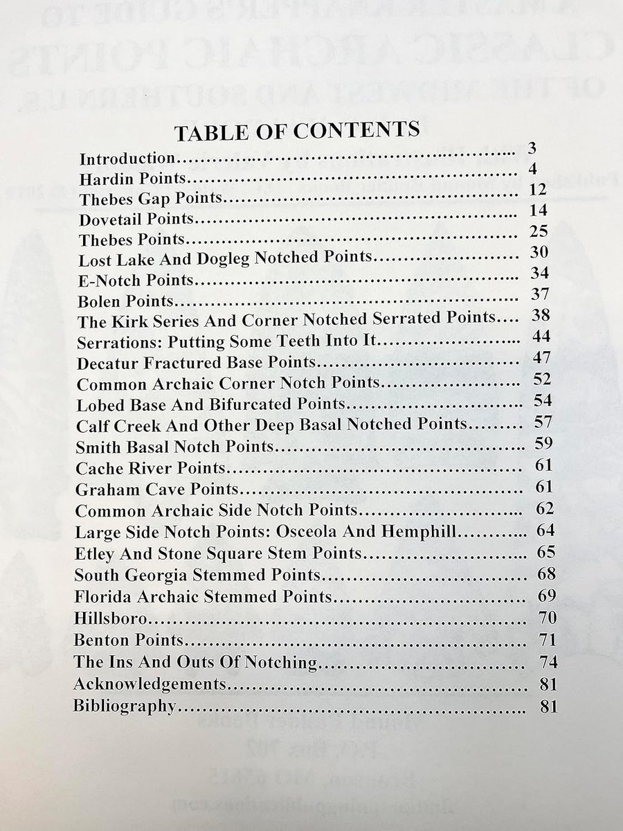 Master Knapper's Guide to Classic Archaic Points - Flintknapping Books ...