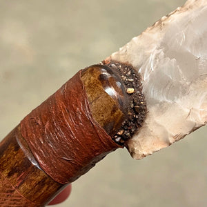Stone Bladed Knife with Deer Antler Handle - #11 made in 2022