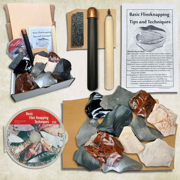 Flintknapping Kits with Tools and Stone | GoKnapping.com | GoKnapping